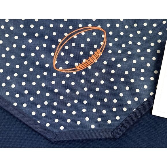 Thirty One 31 Hang It Up Pocket Navy Dot Football Brand New - Picture 8 of 10